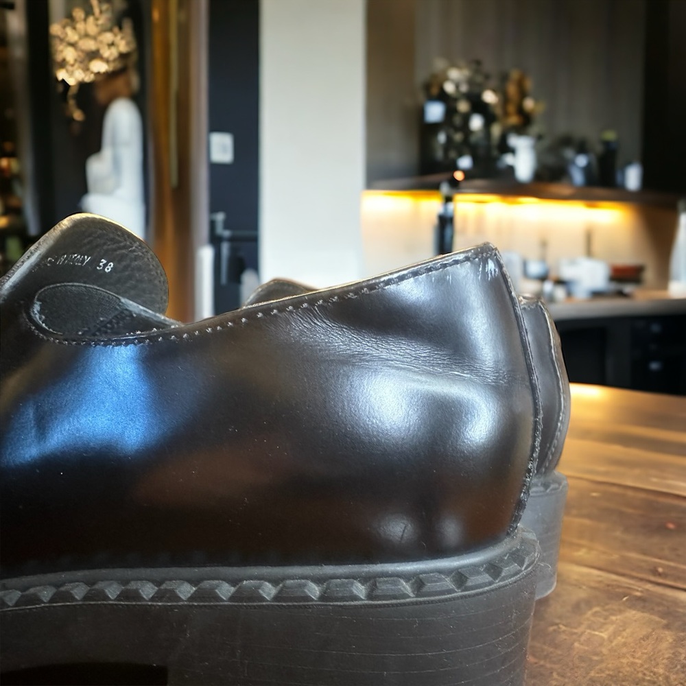 Authentic Prada Women's Triangle Logo Loafers Spa… - image 7